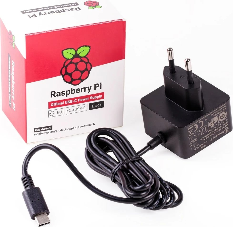 Furnizues energjie Raspberry Pi 4, 5V/3A, USB-C, i zi