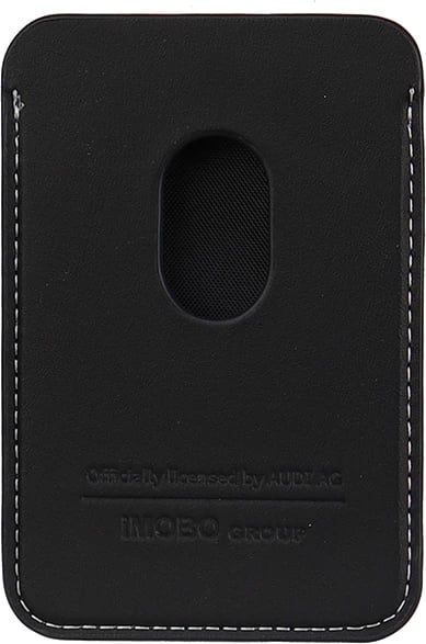Mbështjellës Audi Synthetic Leather me magnet MagSafe, për iPhone, i zi