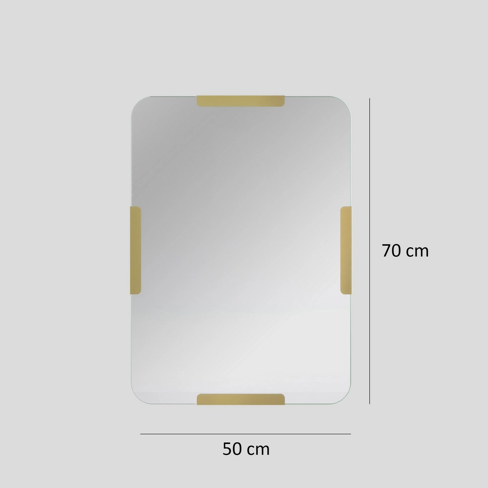 Pasqyrë dekorative Skye, Pera, ngjyrë ari