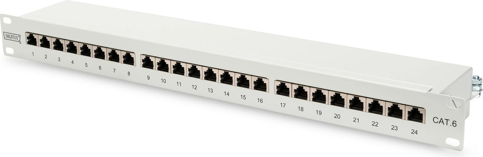 Patchpanel Digitus 24 porta Cat6, 1U, gri