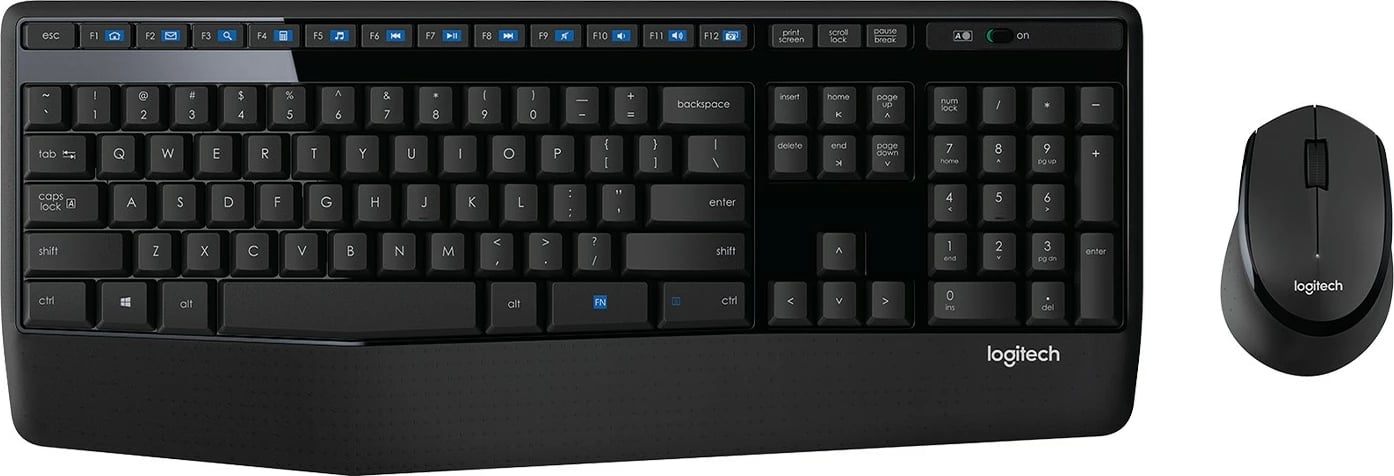 Set tastierë dhe maus wireless Logitech MK345, i zi