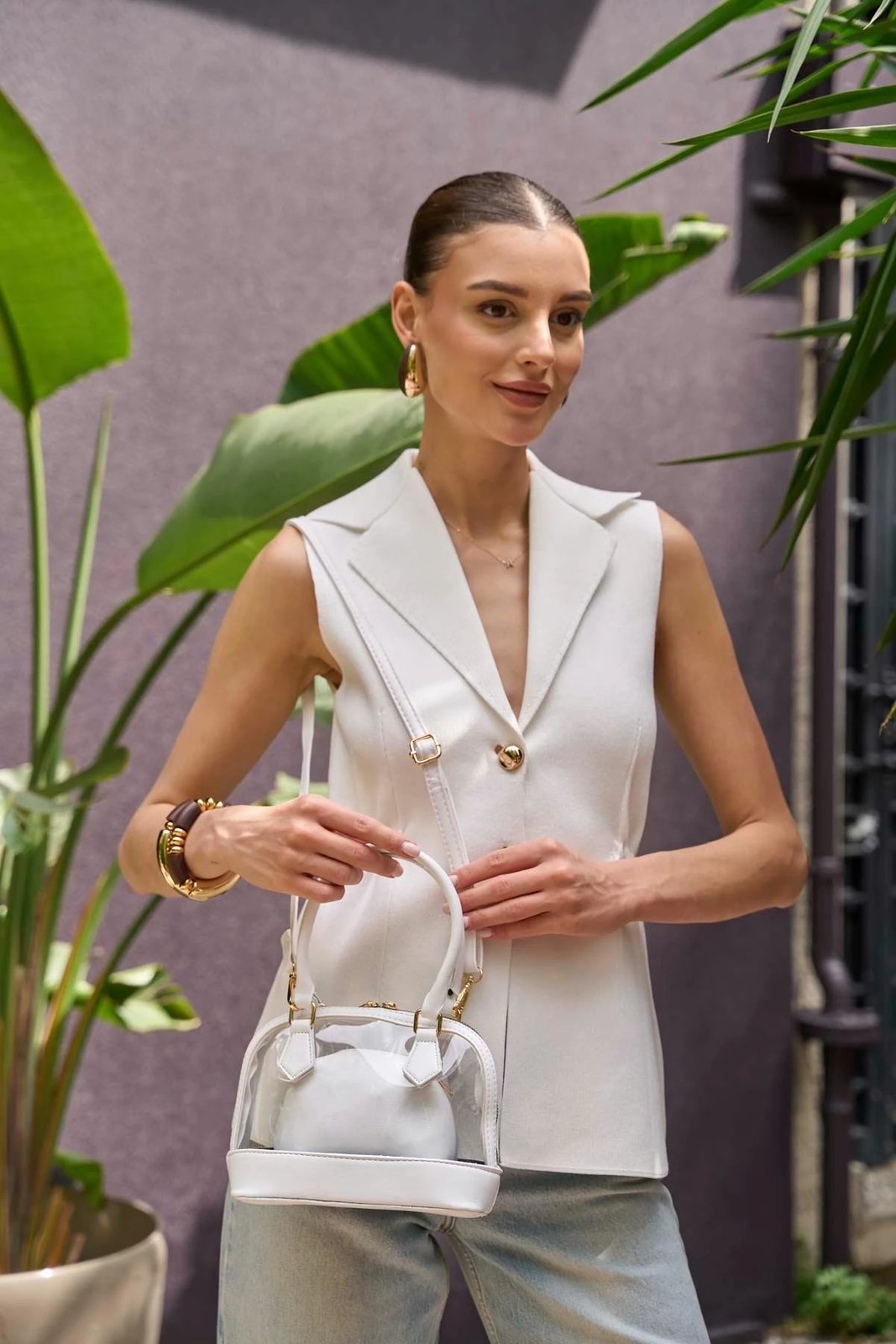 Çantë dore Zoozie Bags, MK1020225SV10-023, e bardhë