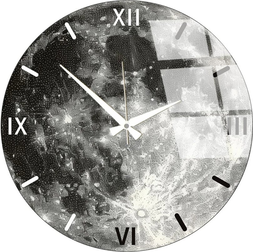 Orë muri dekorative prej xhami, Wallity, Huhu353, 40x40cm