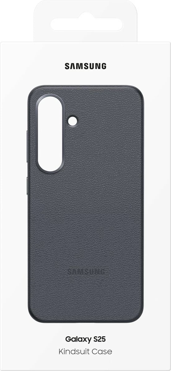 Mbështjellës Samsung Galaxy S25, Faux Leather, 15.8 cm (6.2"), Zi