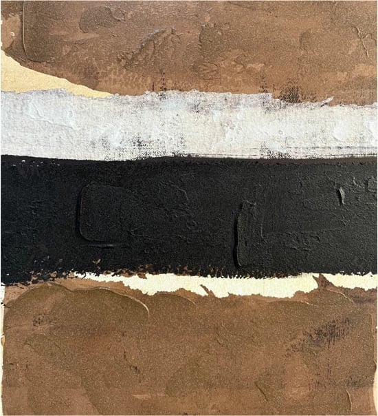 Pikturë dekorative CRADLE me kornizë, kanavacë, bezhë, kafe, e zezë, gri, 82.6x4.3x122.6cm