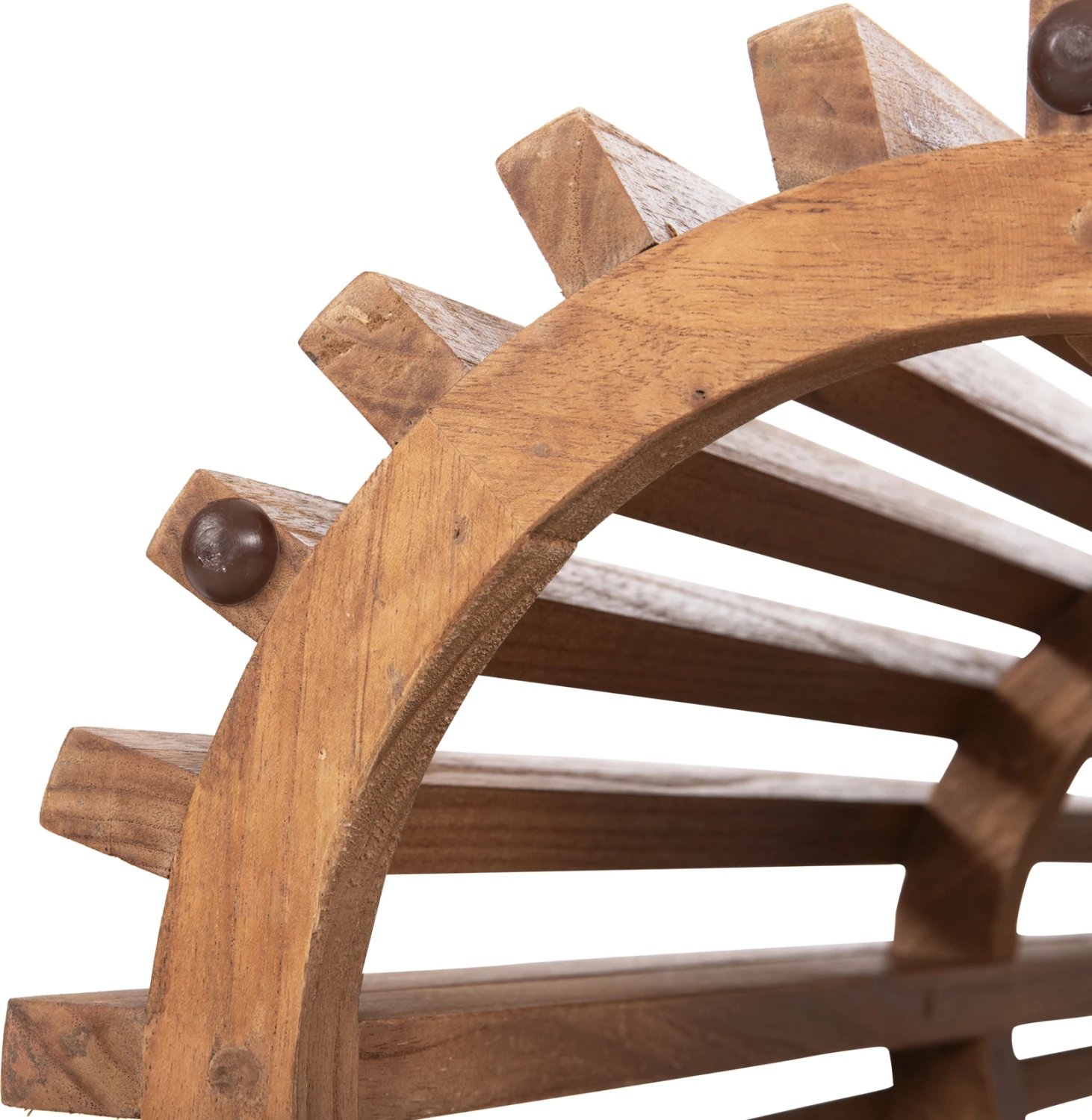 Bazë për bar, lartësi mesatare, rrumbullake, FRANTZ FH1, dru MINDI, ngjyrë natyrale, Φ40x90Hcm