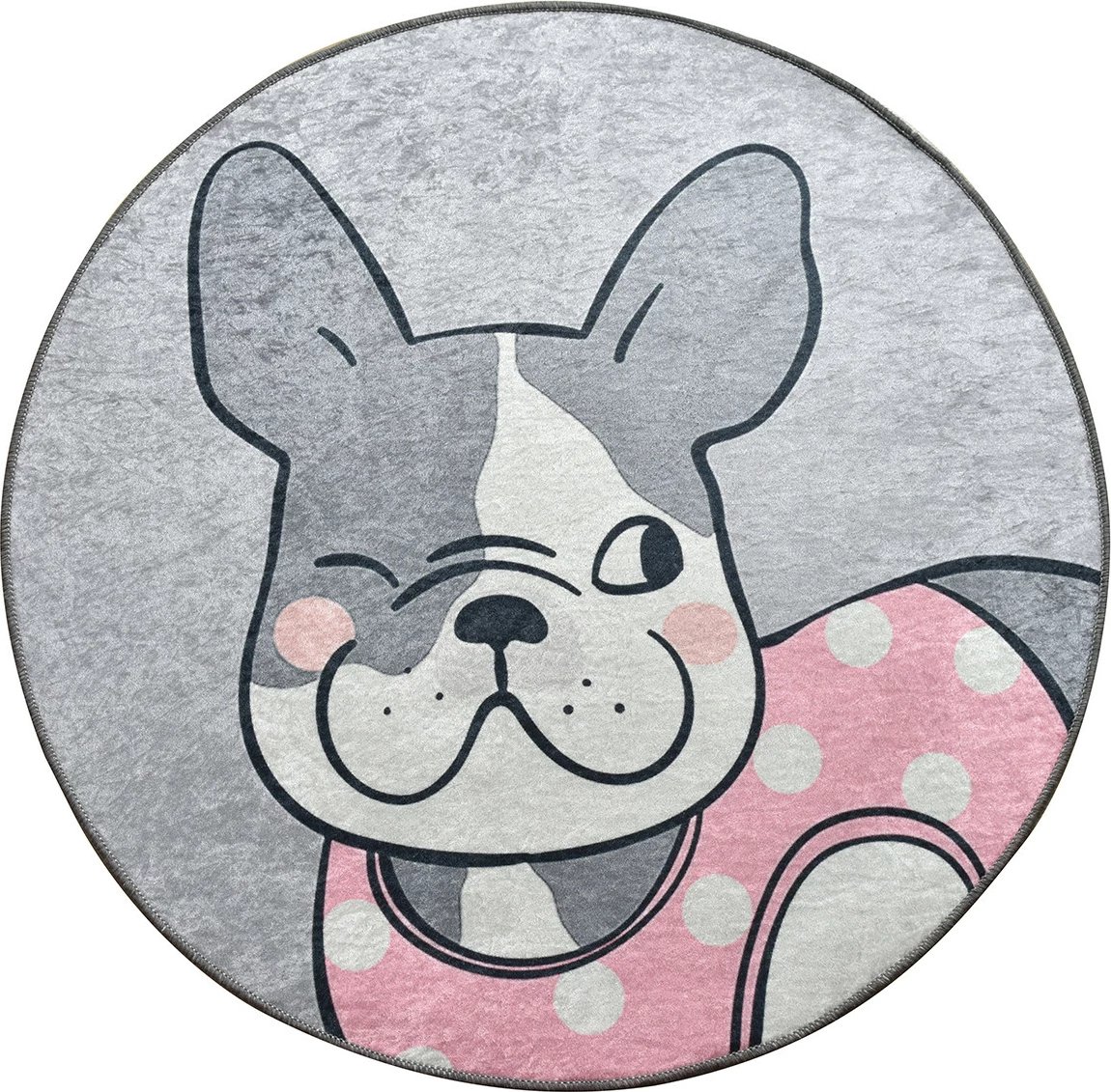 Qilim Conceptum Hypnose, Happy Dogs, 100 cm, gri, shumëngjyrësh