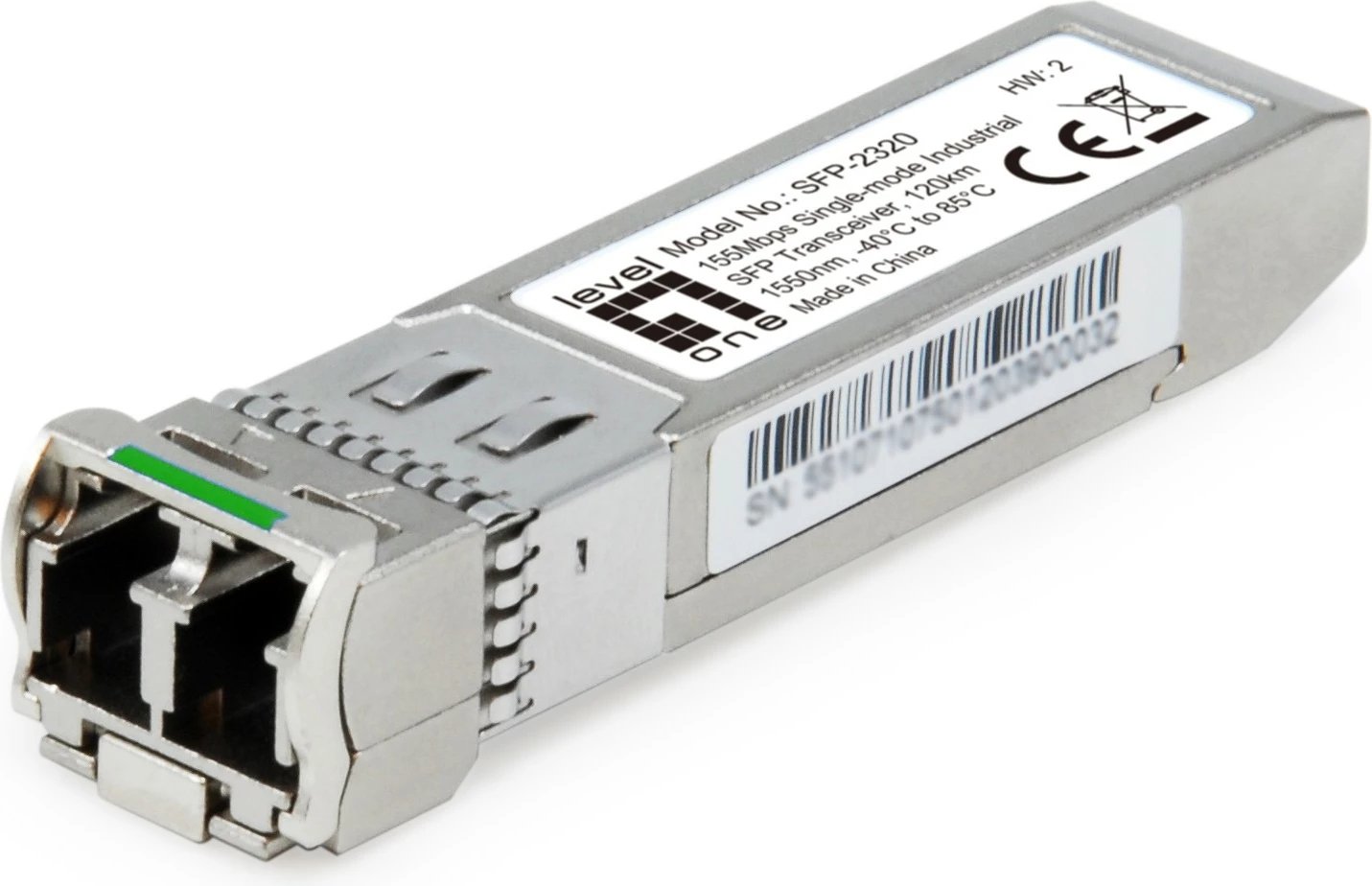 Transceiver LevelOne SFP-2320, 125Mbps, 120km, Silver