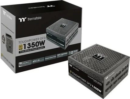 Kasë Thermaltake Toughpower GF3, 1350W, Modular, 80 PLUS Gold, e zezë