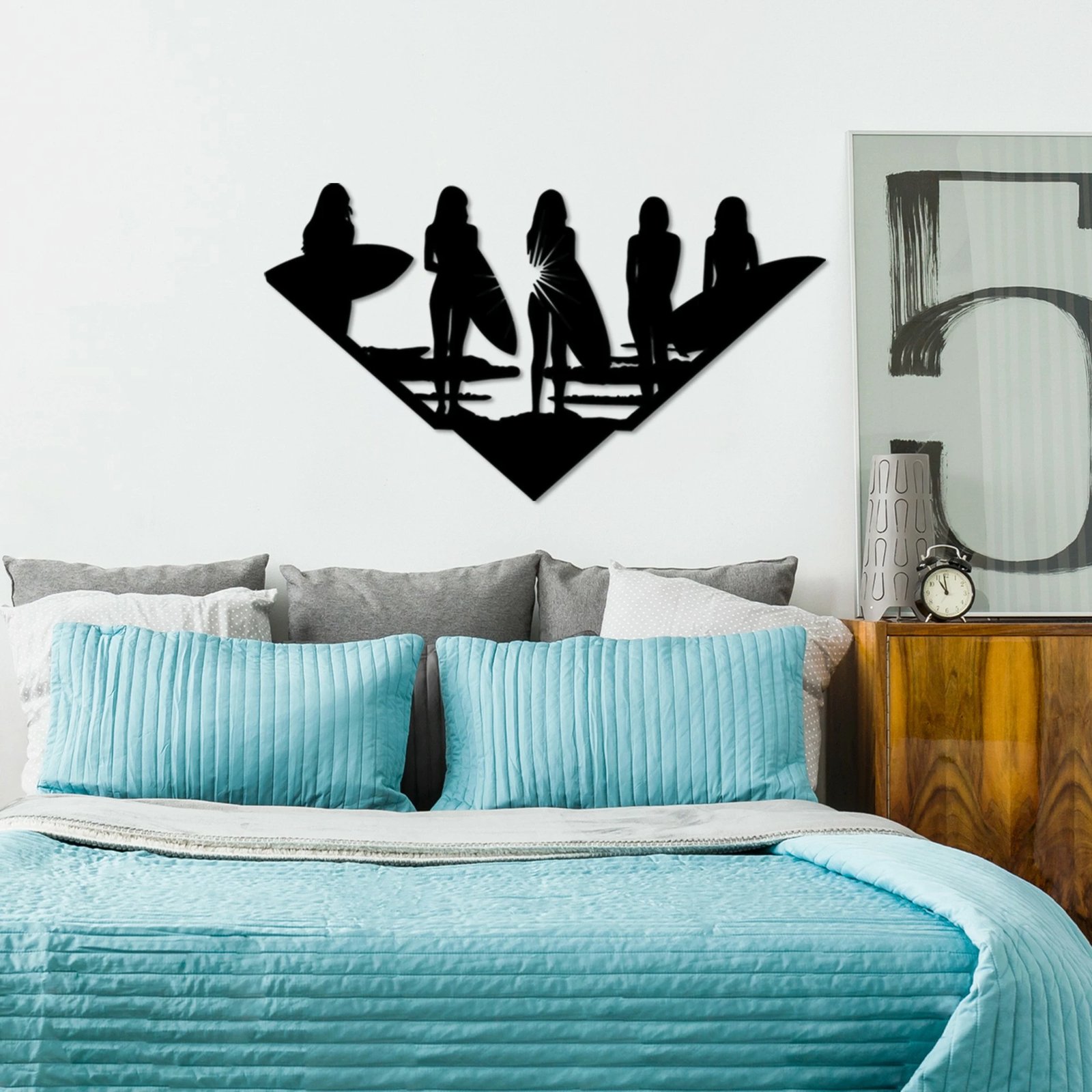 Aksesor dekorativ metalik për mur, Wallity, Bay Watch