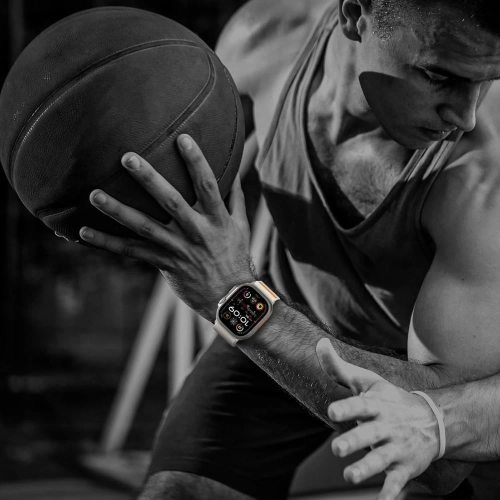 Rrip najloni për Apple Watch Tech-Protect Nylon Clasp, 44/45/46/49 mm, Gri