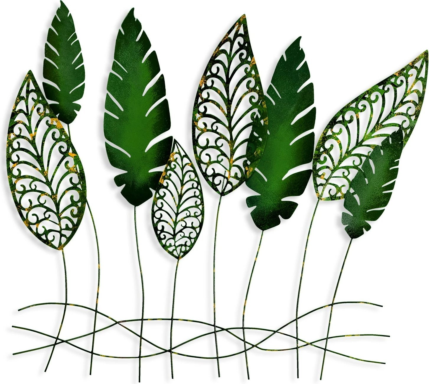 Aksesori dekorativ metalik për mur Wallity, Kosmer 3, shumëngjyrësh, 75x80cm