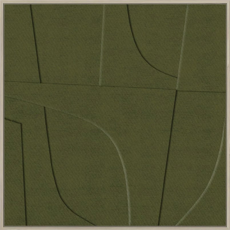 Pikturë dekorative Acete, MDF, ngjyrë ulliri-natyrale, 77x77x4cm