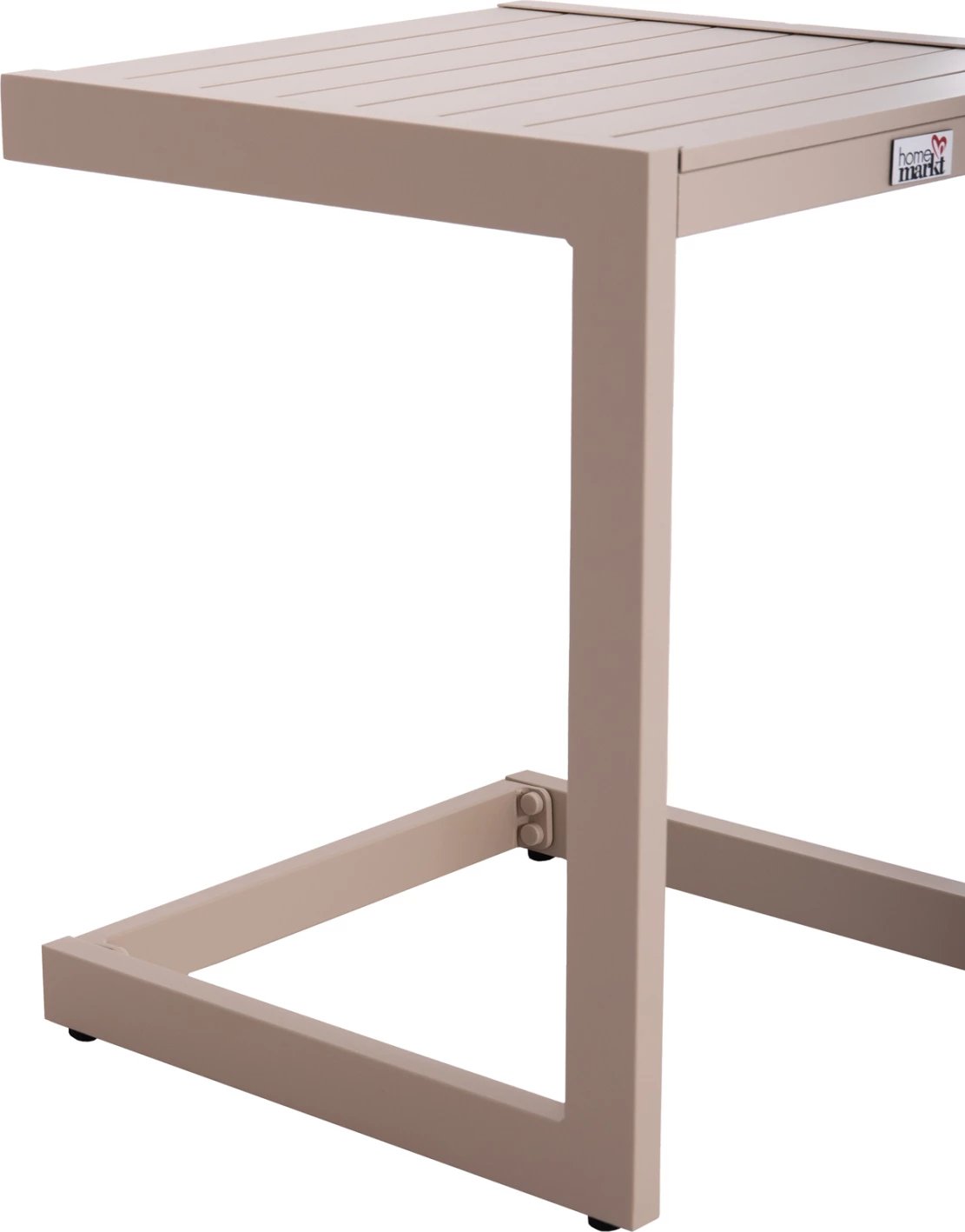 Tavolinë anësore për shezlong, alumin, ngjyrë shampanjë, BELLING FH6274.04, 42x43x53cm