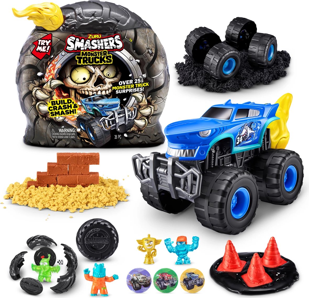 Smashers Monster Truck Surprise by ZURU (Styles Vary)