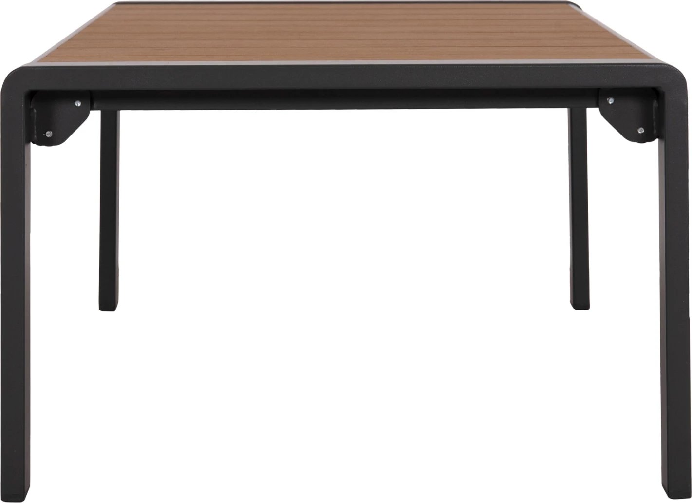 Tavolinë anësore për shezlong, alumin, ngjyrë gri e errët, polywood, BENTRY FH6276.03, 100x56x35cm