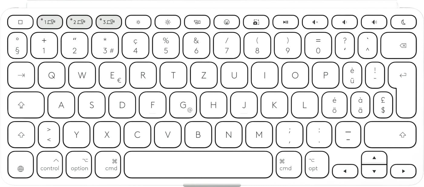 Tastierë pa kabllo Logitech Keys-To-Go 2, pale grey Tastierë pa kabllo Logitech Keys-To-Go 2, pale grey