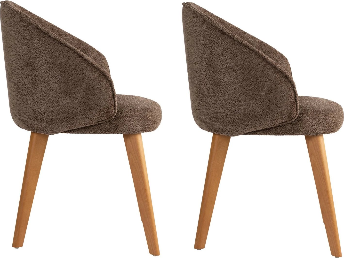 Set karrigesh (2 copë), Skye Decor, Bentley, kafe, lisi i errët