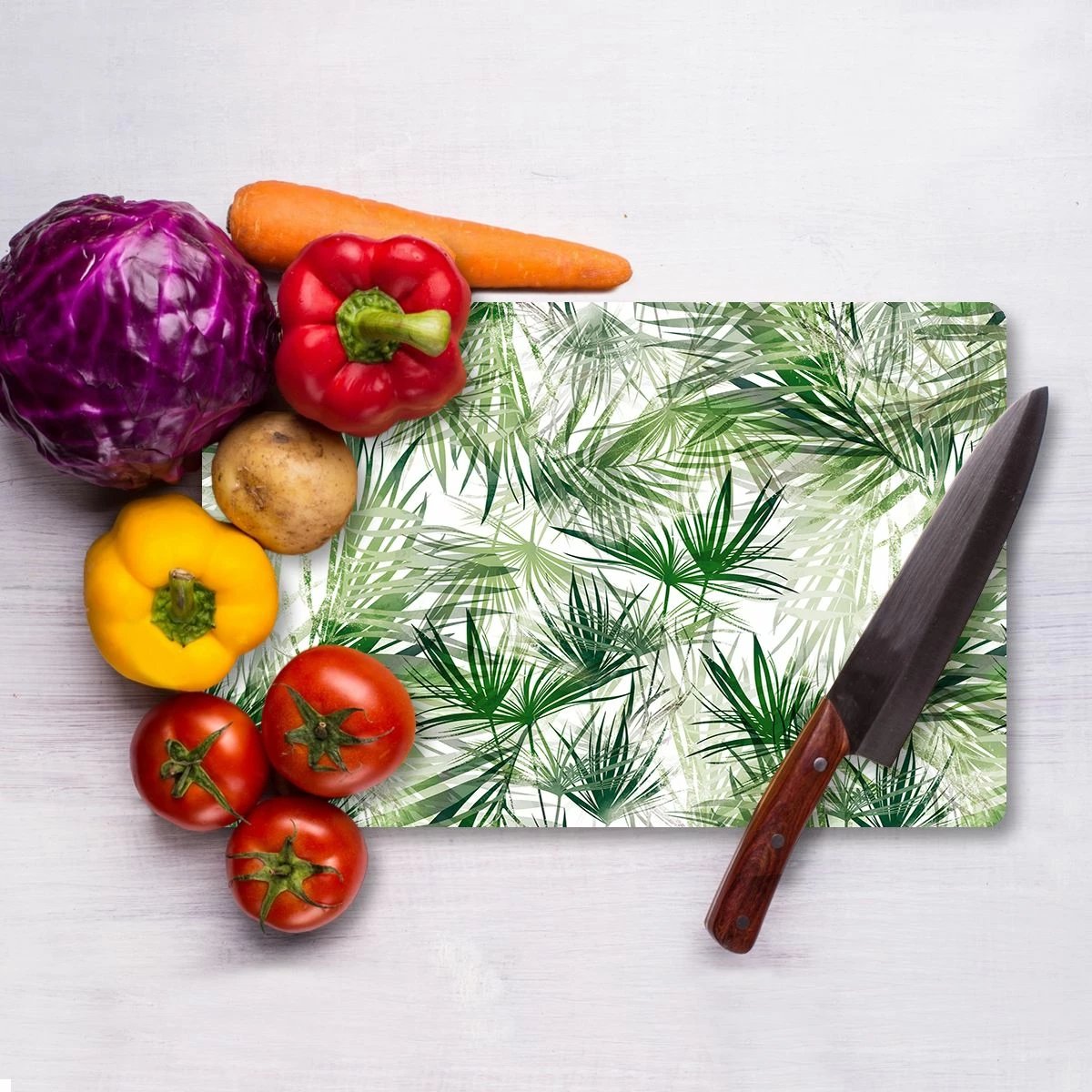 Dërrasë prerëse Hermia, qelq i temperuar, shumëngjyrëshe, Ckt112 - 2030, 20x30cm Dërrasë prerëse Hermia, qelq i temperuar, shumëngjyrëshe, Ckt112 - 2030, 20x30cm