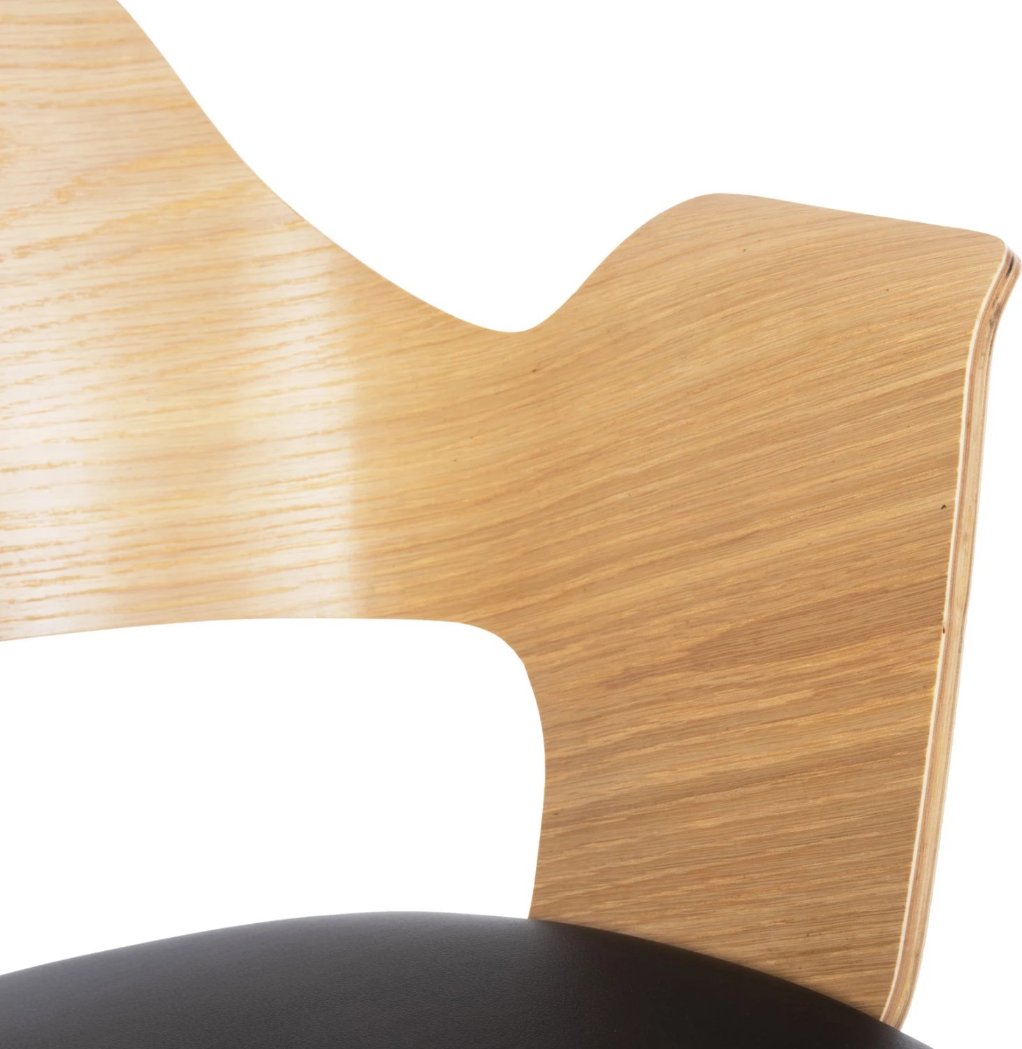 Karrige ngrënieje VELP FH9616.01 dru natyral-zi PU-këmbë metalike të zeza 55,5x50x79H cm., set prej 2 copë