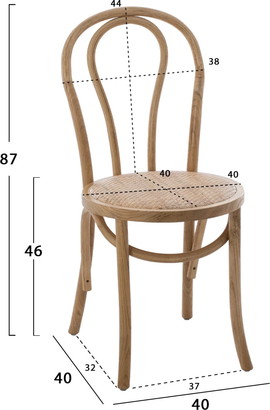 Karrige prej druri Vienna, ngjyrë mjaltë e errët, Montreal FH8914.05