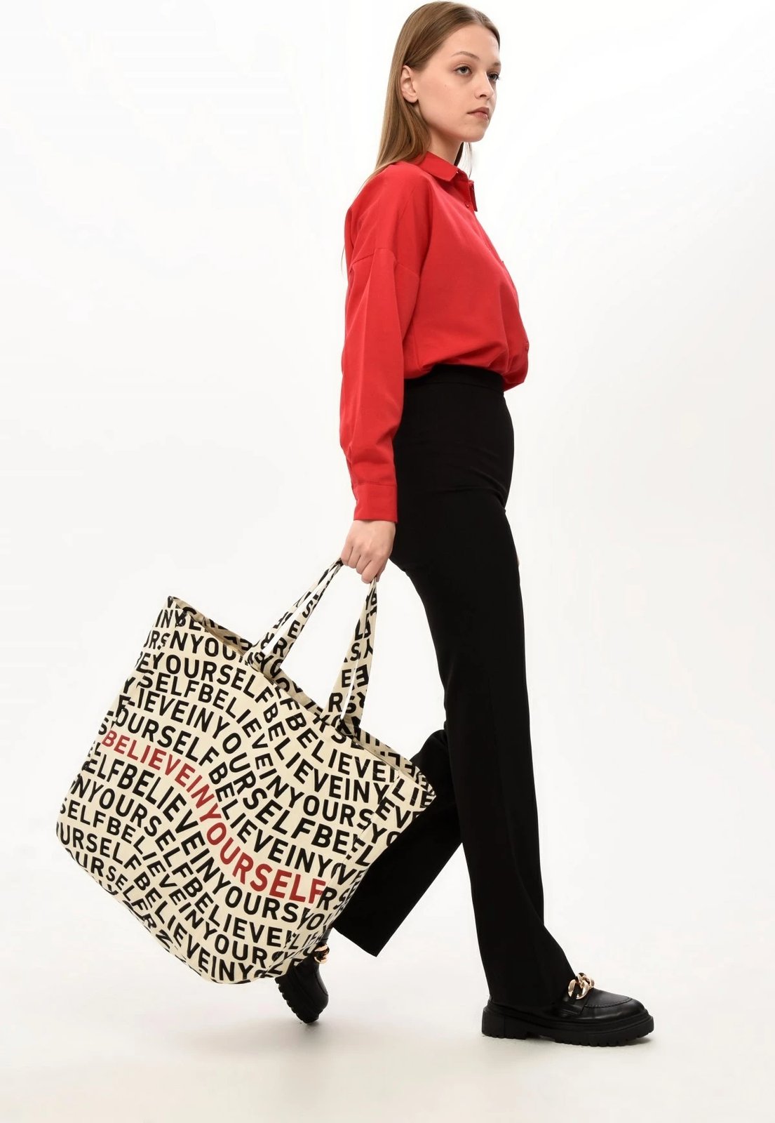 Çantë tote Zoozie Bags, krem, 2046