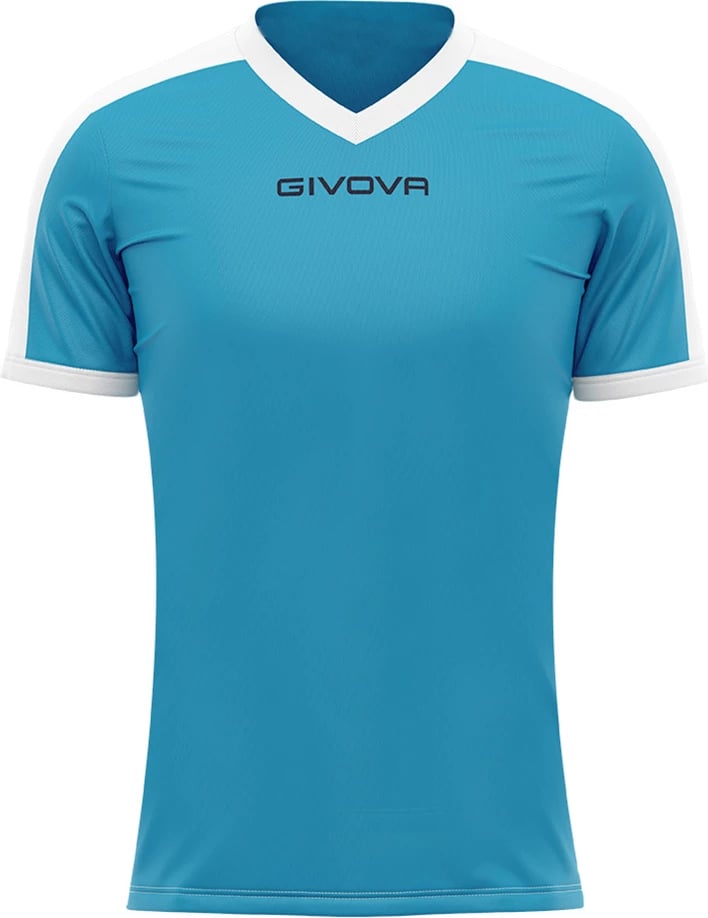 Maicë sportive unisex Givova, kaltër-bardhë