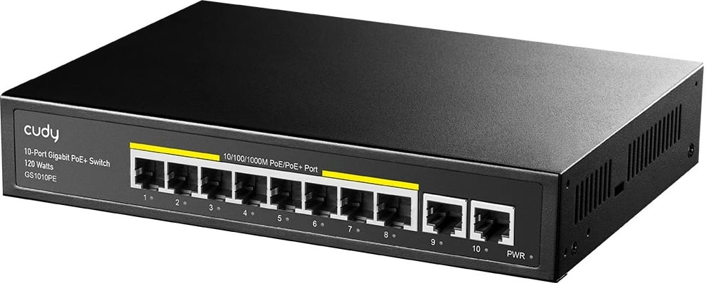 Switch Cudy GS1010PE, Gigabit Ethernet, PoE, i zi