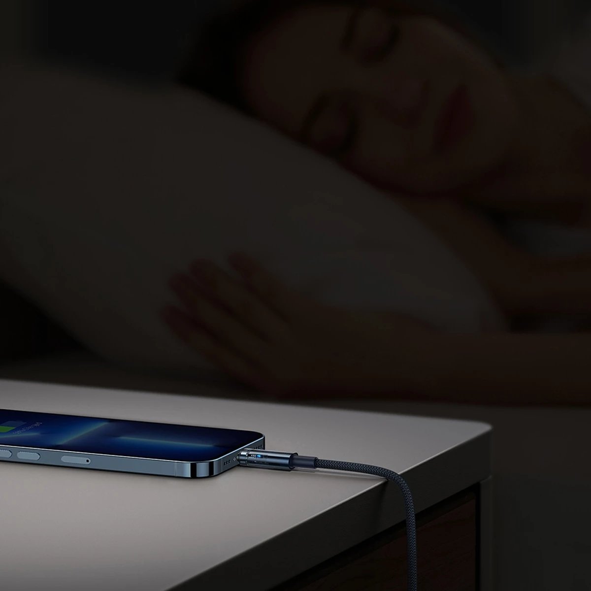 Kabllo Baseus Explorer USB-C në Lightning, 1m, 20W, Kaltër Kabllo Baseus Explorer USB-C në Lightning, 1m, 20W, Kaltër