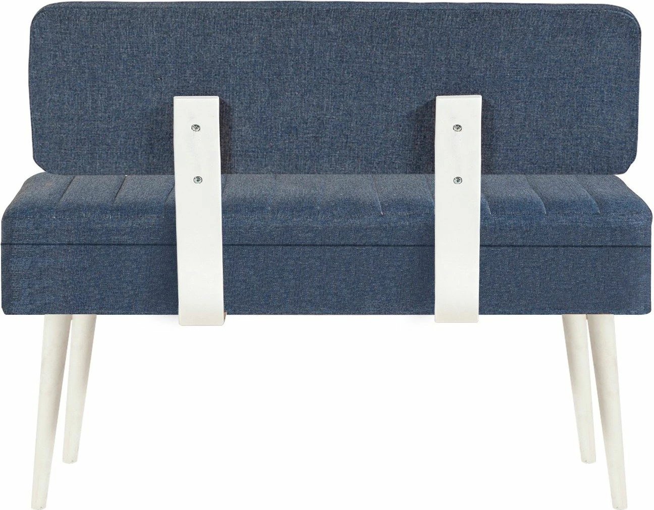 Set tavolinë me karrige për ngrënie, zgjatës, 5 pjesë, Skye Decor, Vina 1048-4, e bardhë, kaltër e errët