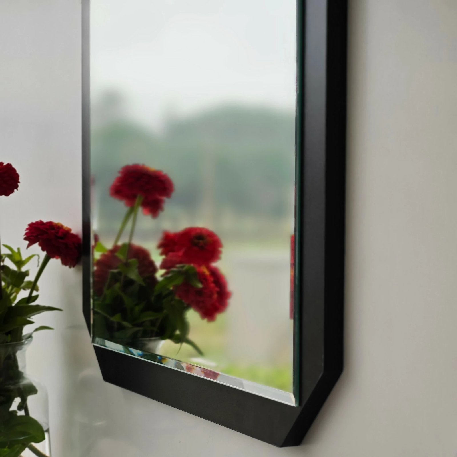 Pasqyrë katrore, ngjyrë e zezë, Skye Decor, 70x70cm