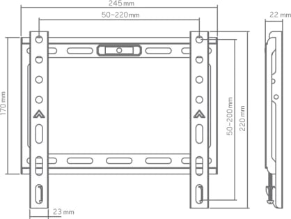 Mbajtës Fix për TV Sbox, 13"-43"