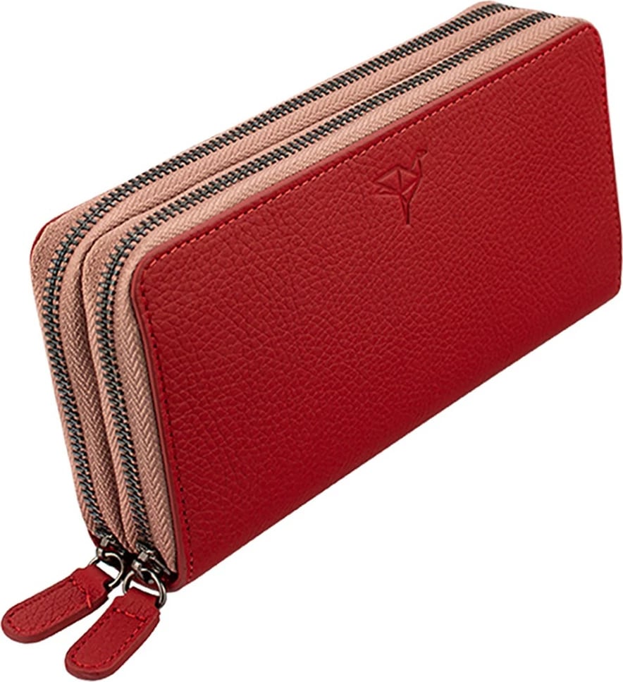 Portofol uniseks Zoozie Bags, ngjyrë dry rose, Orleans