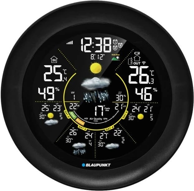 Stacion moti Blaupunkt WS65BK APP, me ekran LCD, i zi