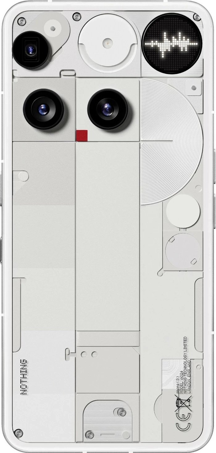 Celular Nothing Phone (3) 5G, 12/256GB, bardhë