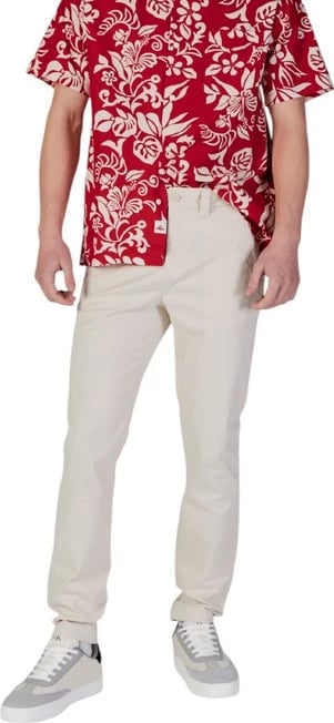 Pantallona Tommy Hilfiger Jeans për meshkuj, beige