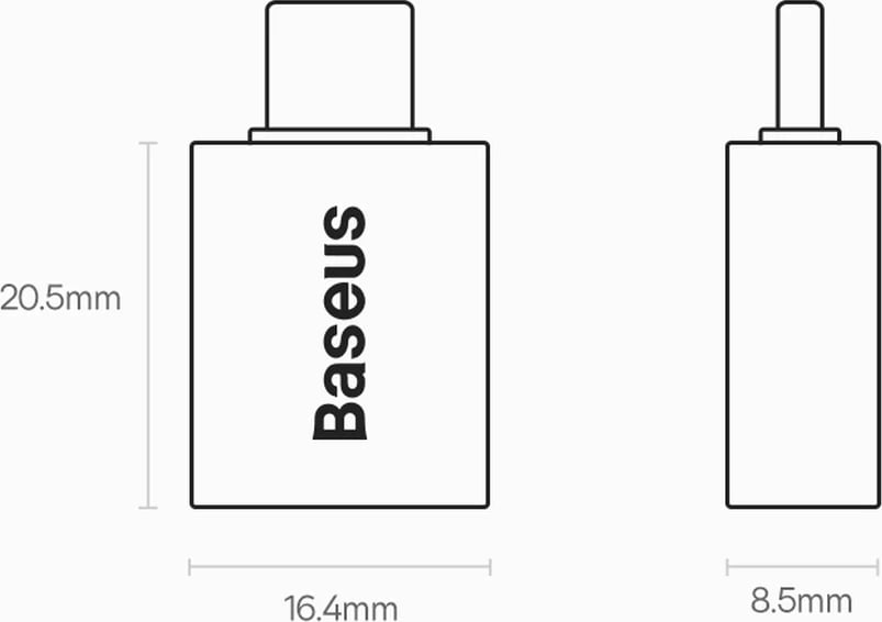 Adapter USB Type-C në USB-A 3.2 Gen 1 Baseus Ingenuity Series, Blu Adapter USB Type-C në USB-A 3.2 Gen 1 Baseus Ingenuity Series, Blu