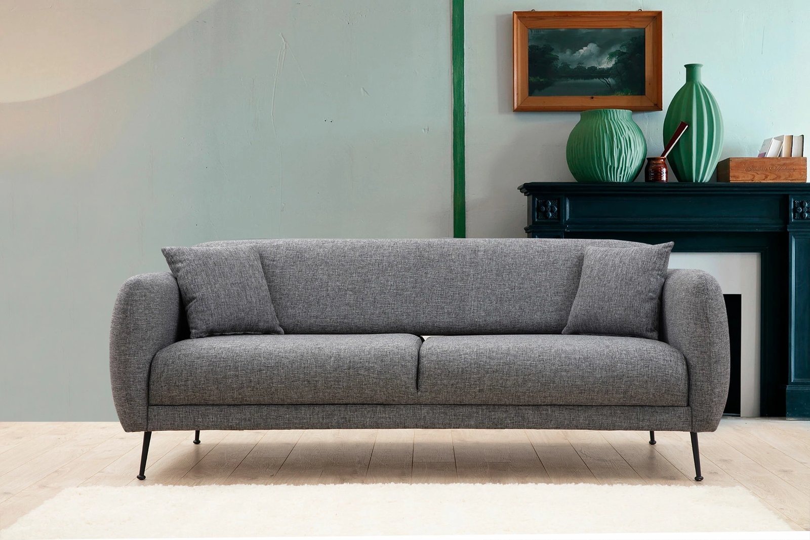Divan-krevat treshe, ngjyrë gri, Atelier del Sofa, Sevilla