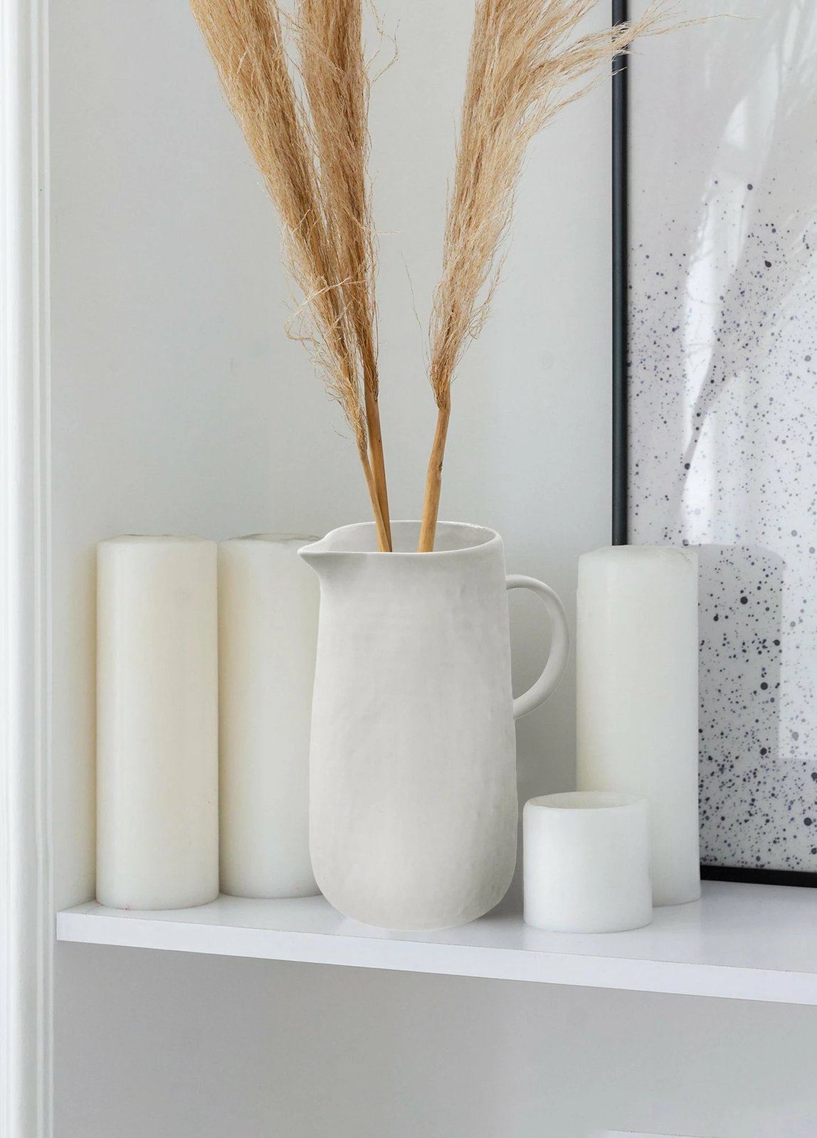 Vazo Aberto Design, DKR0484, qeramike, e bardhë, 18x13x23cm