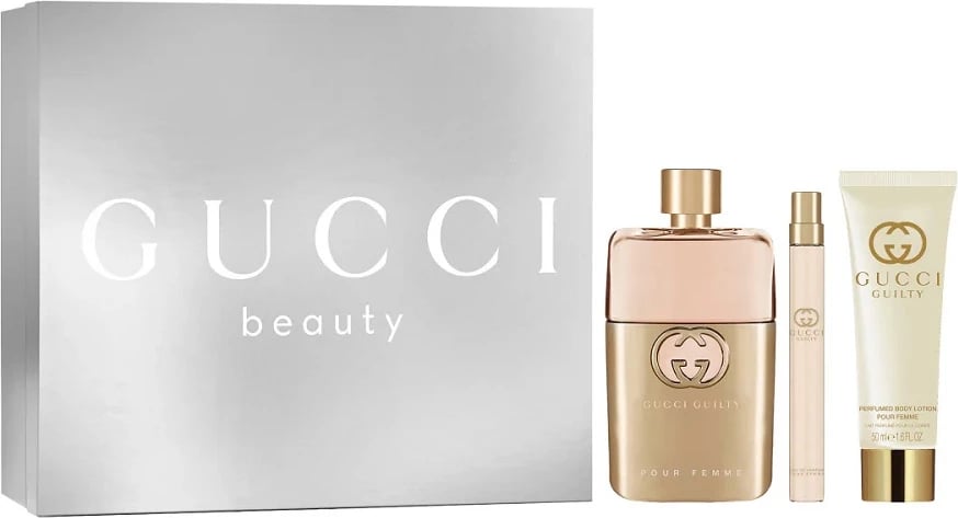 Eau de Parfum për femra Gucci Guilty Pour Femme set 90ml + 10ml + 50ml