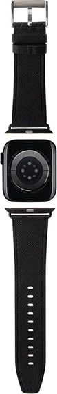 Rrip për Apple Watch Karl Lagerfeld Saffiano Monogram, lëkurë, i zi, 42/44/45/49mm