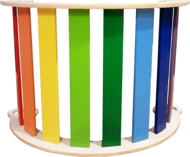 Lodër druri për fëmijë, shumëngjyrëshe, Skye Decor, mobile