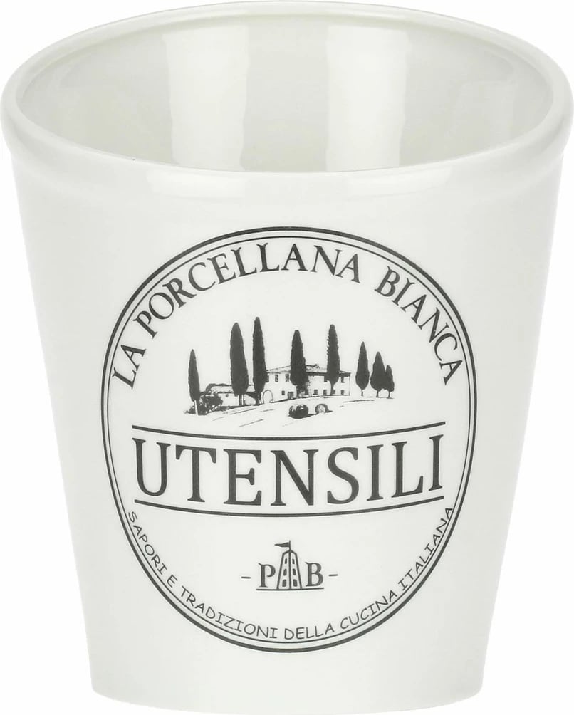 Kuti për ruajtjen e veglave LA PORCELLANA BIANCA, 18 cm, e bardhë