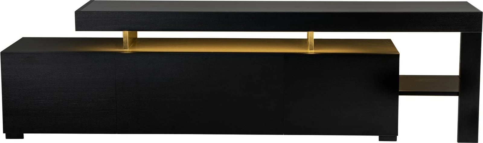 Komodë për TV Hanah Home, Beliz, ngjyrë dru e zezë