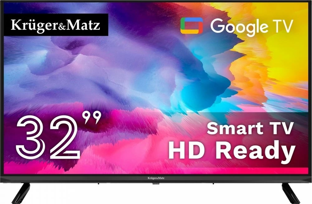 Televizor Smart Kruger & Matz KM0232-SA, 32", Google TV, HD Ready, LED