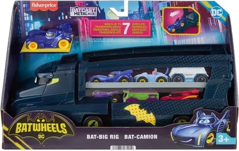 Fisher-Price DC Batwheels Bat-Big Rig Toy Car Hauler