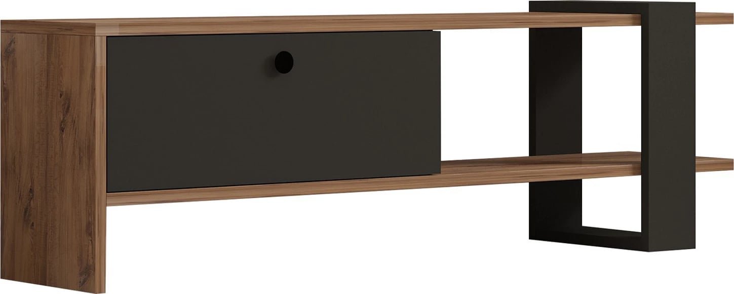 Komodë TV Hanah Home, Ova, ngjyrë lis dhe antracit