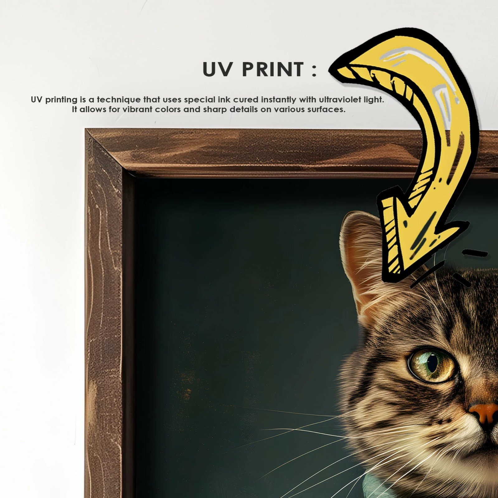 Pikturë dekorative me kornizë MDF, Wallity, GE036-L, shumëngjyrëshe