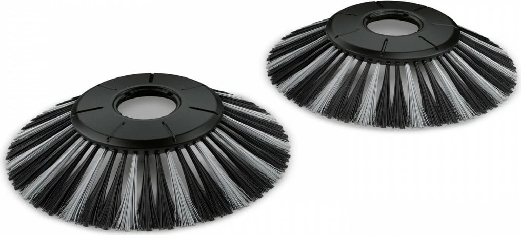 Set furça anësore Karcher për pastruese S4/S4 Twin, 2 copë, zi/bardhë