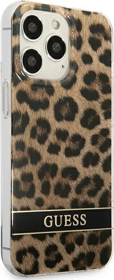 Mbështjellës Guess GUHCP13LHSLEOW për iPhone 13/13 Pro 6.1", hardcase, Leopard, kafe Mbështjellës Guess GUHCP13LHSLEOW për iPhone 13/13 Pro 6.1", hardcase, Leopard, kafe